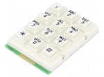 Keypad: plastic | No.of butt: 12 | none | plastic | 200m&Omega; | 1N | 20mA