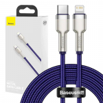 Baseus CATLJK-B05 datu pārraides un uzlādes vads | USB-C uz Lightning | 20W | 2m | violets
