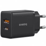 Baseus Cube Pro 30W Charger USB-C USB-A / black