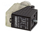 Connector: valve connector | plug | form B | female | PIN: 3 | IP65 | 2+PE