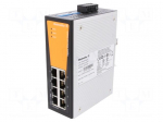 Industrial module: switch Ethernet | unmanaged | 9.6&divide;60VDC | RJ45