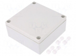 Enclosure: multipurpose | X: 104mm | Y: 113mm | Z: 53mm | ABS | grey | IP55