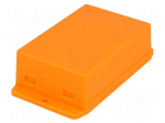 Enclosure: multipurpose | X: 70.6mm | Y: 105mm | Z: 35.5mm | ABS | orange