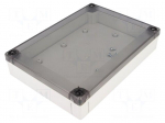 Enclosure: multipurpose | X: 130mm | Y: 180mm | Z: 35mm | MNX | grey | IK08