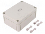Enclosure: multipurpose | X: 94mm | Y: 130mm | Z: 57mm | TK PS | grey | IP66