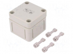 Enclosure: multipurpose | X: 65mm | Y: 65mm | Z: 57mm | TK PS | grey | IP66