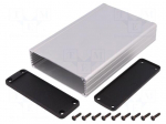 Enclosure: with panel | 1457 | X: 104mm | Y: 160mm | Z: 32mm | aluminium