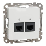 Rozete SDD111462 2xRJ45 UTP Cat.6 balta