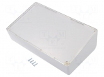Enclosure: desktop | X: 216mm | Y: 130mm | Z: 80mm | ABS | light grey