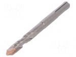 Drill bit | for concrete | &Oslash;: 10mm | L: 110mm | metal | cemented carbide