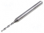 Drill bit | PCB | &Oslash;: 1.3mm | carbon steel | 1/8" (3,175mm)