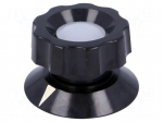 Knob | with pointer | bakelite | &Oslash;shaft: 6mm | &Oslash;50x35.5mm | black