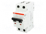 Circuit breaker | 400VAC | Inom: 10A | Poles: 2 | DIN | Charact: C | 10kA