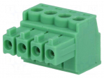 Pluggable terminal block | 3.5mm | ways: 4 | straight | plug | female
