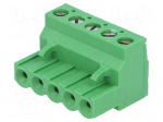 Pluggable terminal block | Contacts ph: 5.08mm | ways: 5 | straight