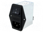 Connector: AC supply | socket | male | 4A | 250VAC | IEC 60320 | -25&divide;85&deg;C