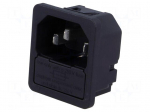 Connector: AC supply | socket | male | 10A | 250VAC | IEC 60320