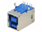 Socket | USB B | on PCBs | THT | angled 90&deg; | USB 3.0 | 1A | 30V