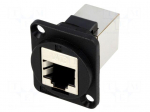 Coupler | FT | Cat: 6 | shielded | Layout: 8p8c | RJ45 socket,both sides