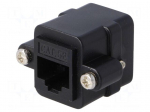 Coupler | adapter | PIN: 8 | Cat: 5e | unshielded | Layout: 8p8c | straight