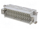 Connector: HDC | male | CDS | PIN: 42 | 42+PE | size 104.27 | 10A | 400V