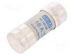 Fuse: fuse | gR | 16A | 690VAC | ceramic,cylindrical,industrial