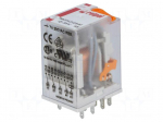 Relay: electromagnetic | 4PDT | Ucoil: 230VAC | 6A/250VAC | 6A/24VDC