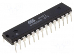 AVR microcontroller | EEPROM: 512B | SRAM: 1kB | Flash: 8kB | DIP28