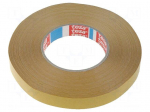Tape: fixing | W: 19mm | L: 50m | Thk: 225um | double-sided | white | 60&deg;C