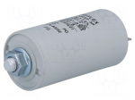 Capacitor: motors, run | 8uF | 450V | &Oslash;35x65mm | -25&divide;70&deg;C | &plusmn;10% | 10000h
