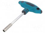 Screwdriver handle | 152mm | for hex bits 1/4"
