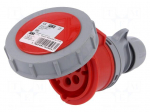 Connector: AC supply 3-phase | plug | female | 16A | 400VAC | IP66,IP67