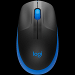 LOGITECH M190 Full-size wireless mouse - BLUE - 2.4GHZ - EMEA - M190