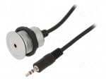 Headphone socket 3,5mm | 22mm | har-port | &Oslash;22.3mm | IP20 | silver