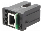 Connector: HDC | module | female | 125V | PIN: 4 | 4+RJ45 | for cable