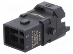 Connector: HDC | contact insert | male | Han&reg; 1A | PIN: 4 | 3P+PE | Han E&reg;