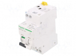 RCBO breaker | Inom: 16A | Ires: 30mA | Max surge current: 250A | IP20