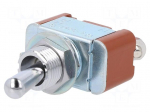 Switch: toggle | Pos: 2 | SPDT | ON-(OFF) | 15A/125VAC | 20A/30VDC