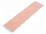 Tape: heat transfer | W: 50mm | L: 0.2m | Thk: 1mm | 6W/mK | silicone