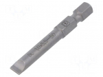 Screwdriver bit | slot | 5.5x1mm | 1/4" | Overall len: 50mm