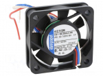 Fan: DC | axial | 12VDC | 40x40x10mm | 6.5m3/h | slide | 4300rpm