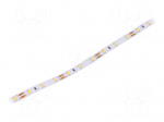 LED tape | white warm | 2835 | LED/m: 60 | 8mm | white PCB | IP20 | 12W/m