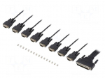 Cable | 1m | D-Sub 62pin plug,D-Sub 9pin plug x8