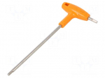 Wrench: hex key | HEX 4mm | L: 179mm | stainless steel