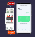 Wi-Fi &uuml;hefaasiline elektriarvesti iOS, Android | Sisse/V&auml;lja Relee | 230V, 60A