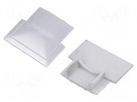Cap for LED profiles | silver | 10pcs.