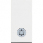 Push buttons 1P (NO) 10 A - 250 Vac - bell symbol - lightable