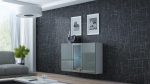 Cama Sideboard VIGO 90/120/38 white/grey glossy