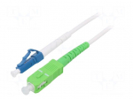 Fiber patch cord | OS2 | LC/UPC,SC/APC | 1m | 9/125um | LSZH | white | LAN