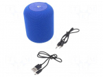 Speaker | blue | Jack 3,5mm,microSD,USB B micro | hands-free set